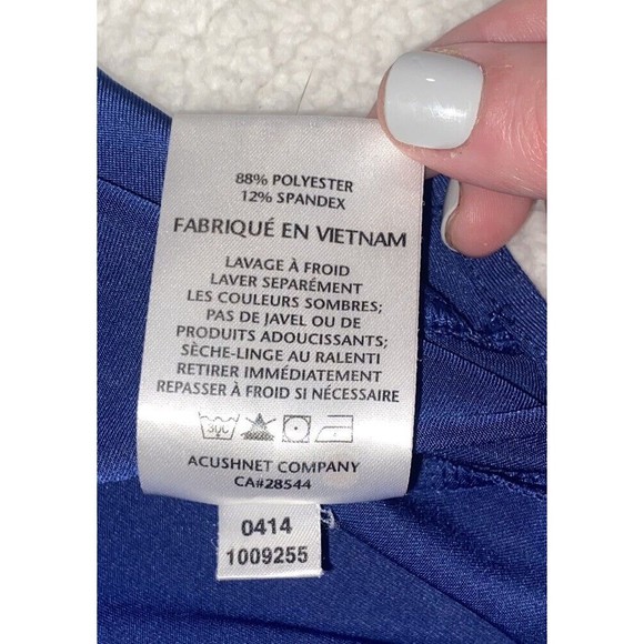 Footjoy FJ Polo Golf Size Large Blue Orange Stripe Short Sleeve Shirt *Read* - Picture 8 of 10